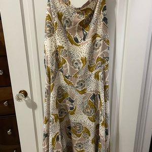 FREE PEOPLE double slit maxi skirt, Sz 8